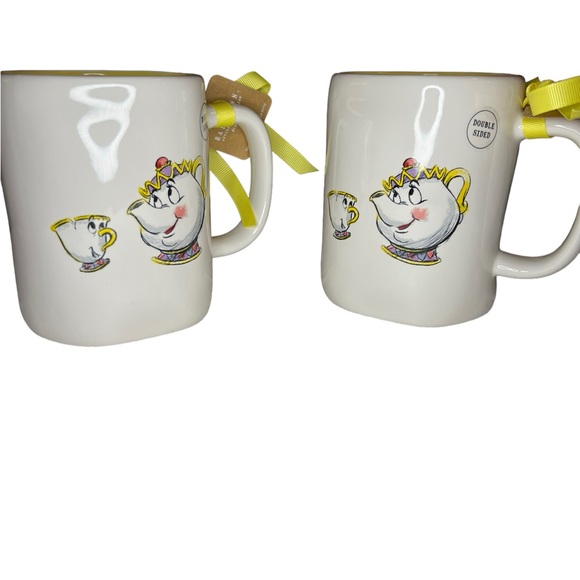 “Rae Dunn” Collab with Disney Be Our Guest Mrs Potts and Tea Cup. Dbl sided NWT - Picture 2 of 10